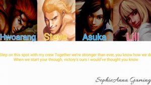 How would Tekken Boys X Tekken Girls sing "TOGETHER"_ S.T.U.N (Color English Lyrics)