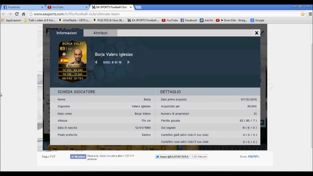 Squadre da provare #1 Ibrida LIGA BBVA /BPL / BORJA VALERO IF