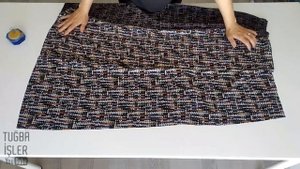 Раскрой и пошив юбки из 6 предметов