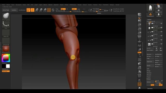 Zbrush 2019  Баз Лайтер раскидываю детали по болванки