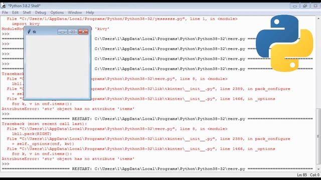 Как создавать окна в Python, работа с tkinter | Введение