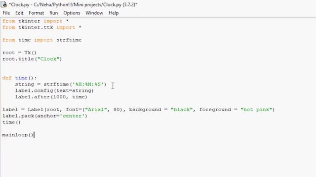 How To Make A Clock using Python | Python Project Ideas