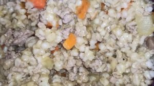 Перловка по царски с грибами