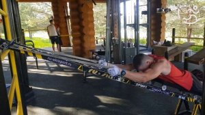 Александр Большунов. Тренажёр «тележка»