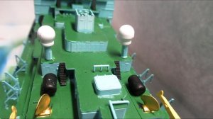 Красим ледокол Арктика 1/350, нюансы окраски модели ч2