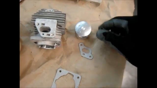 Бензокоса прогреется и глохнет (Замена поршневой группы) смотреть онлайн