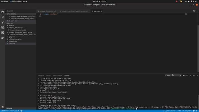 Basic authentication in Ballerina with multiple services and docker networking смотреть онлайн