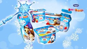 Маша i Ведмiдь Новогодние Украинская Реклама Danone Вариант 2