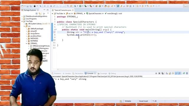 How to print Special characters in java