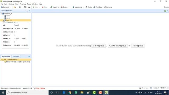 How to connect Nosql Booster to MongoDB