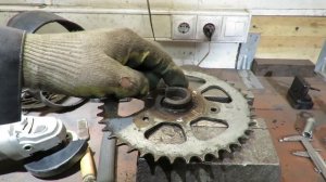 Ведомая звезда на дырчик f50 f80 Д6 цепь привод 415 ЗиФ Рига мотовелосипед мотовел