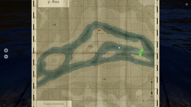 Русская рыбалка 4 - река Яма - Голец сибирский-усач у края острова смотреть онлайн