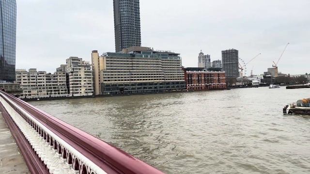 Река Темза | Мост Блэкфрайерс | жилой комлекс One Blackfriars | Лондон смотреть онлайн