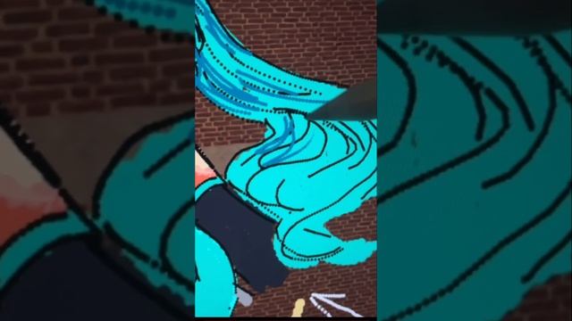 Drawing Miku in Roblox Spray Paint #shorts