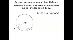 9 класс   геометрия    Окружность