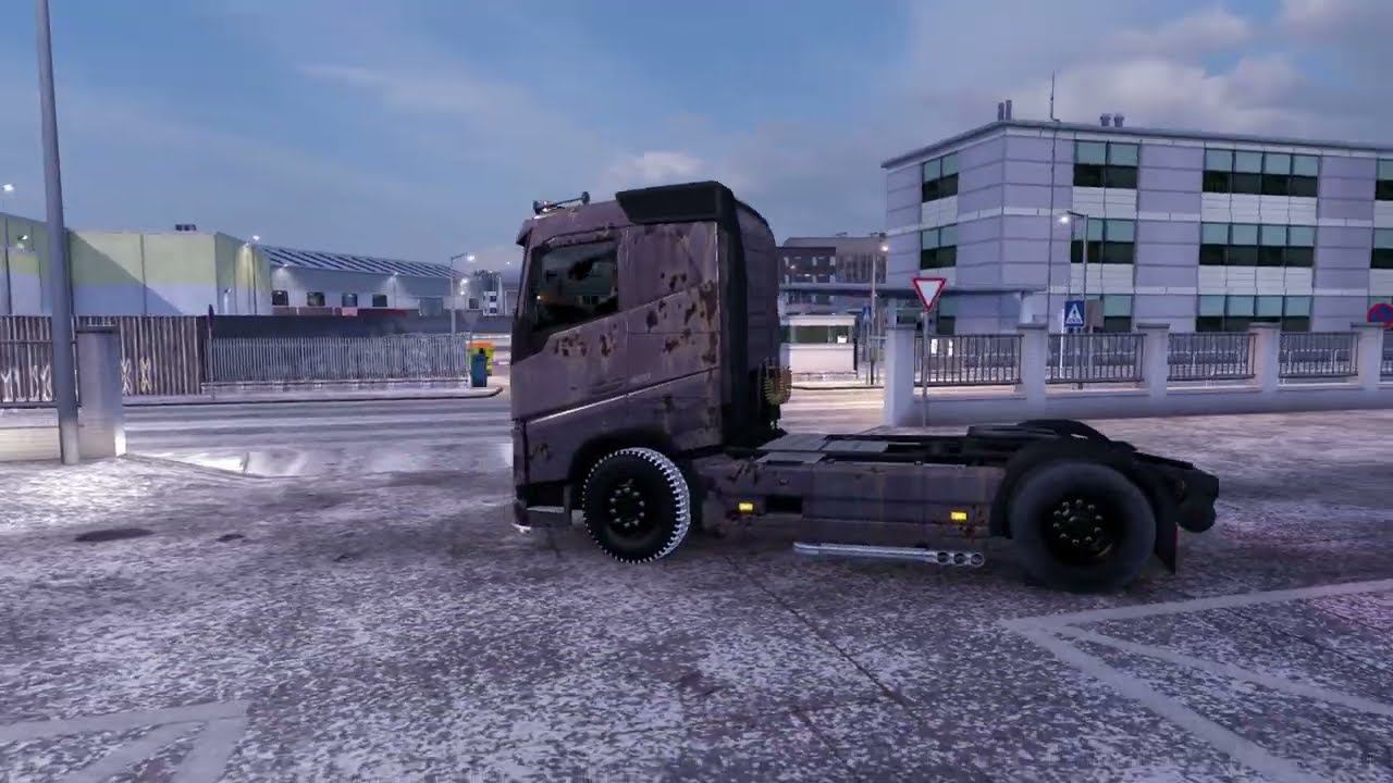 [ETS 2] Volvo FH 16 Old Truck Mod and Winter Heavy Haulling Delivery смотреть онлайн