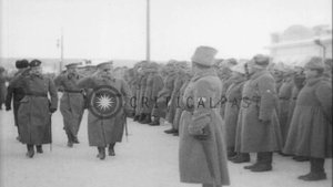 Czechoslovak Generals Stefanik, Gaida and Syrovy inspect Czech Legion troops in R...HD Stock Footag
