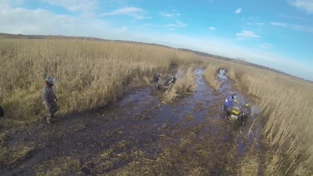 Бобров-Варваринка. Ноябрьская покатушка на квадроциклах. смотреть онлайн