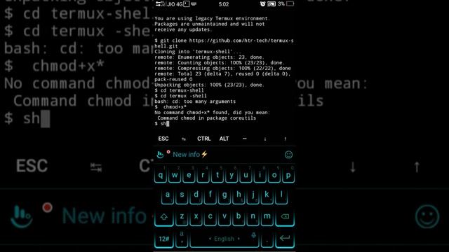 how to install termux shell change your termux text color style смотреть онлайн
