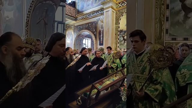 ☦️Стихира прп. Агапиту Печерском на всенощном бдении☦️Киево-Печерская Лавра☦️ #киев