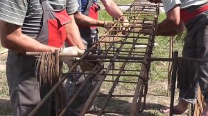 Арматурный каркас. Изготовление армокаркаса монолитного пояса [Плюс-Строй]