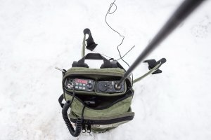 Радиосвязь на КВ с использованием мобильных антенн штырь 3м и луч 7м. Manpack Q-MAС.