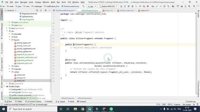 Notification In Android part - 3 | Firebase Cloud Messaging | BottomNavigationView with Fragments смотреть онлайн