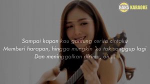 Gantung - Melly Goeslaw (Karaoke Akustik) | HQ Backing Track