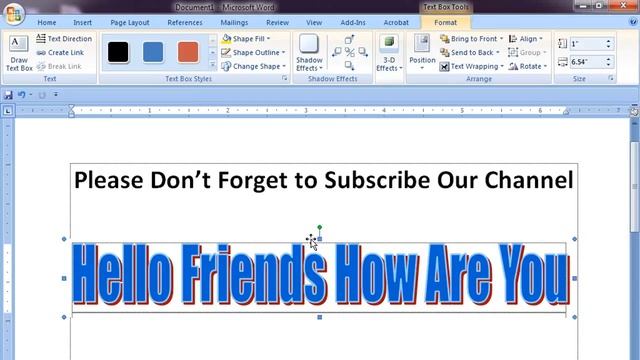 Word art | How to Wordart in Microsoft Word 2007 Version смотреть онлайн