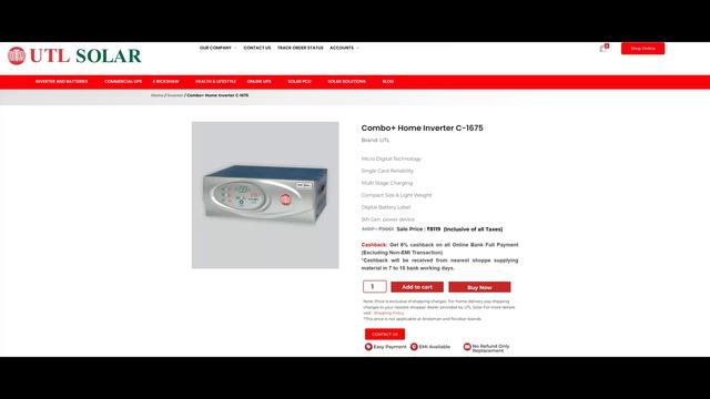 UTL Solar Inverter Battery Solar Panel Price | UTL सोलर इन्वर्टर बैटरी सोलर पैनल की कीमत  2023 смотреть онлайн