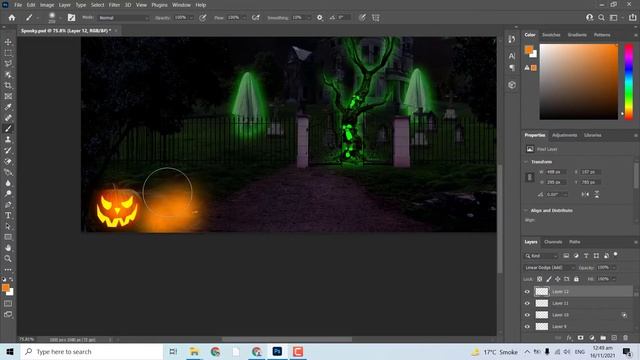 Spooky Edit Photoshop: Halloween Photoshop Manipulation! смотреть онлайн