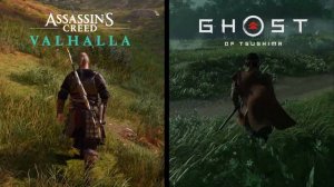 🆚ASSASSIN'S CREED VALHALLA vs GHOST OF STUSHIMA - СРАВНЕНИЕ ДЕТАЛЕЙ★КАКАЯ ИГРА ЛУЧШЕ?