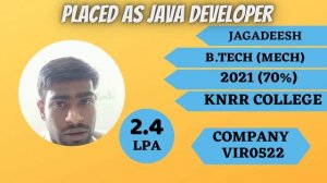 JSpiders Hyderabad Punjagutta | Student Testimonial | Java Developer