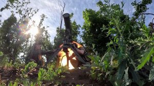 Под Соледаром продвигается вперед бригада "Vолки" добровольческого корпуса