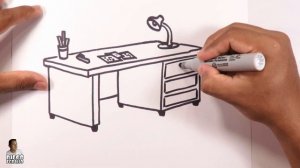 Learn how to easily draw a desk