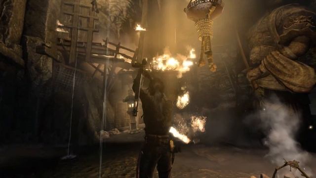 Tomb Raider (2013) на 100%. Гробница "Храм стражей". Горный лес.