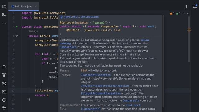 LeetCode 2785 | Sort Vowels in a String | Solution explained in Java смотреть онлайн
