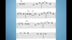 Gary Moore Style Guitar Solo + Tabs + Backing Track - C Minor.