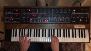 PROPHET-10 REV4 Synthesizer - Sound Demo - Vintage old school custom patches, Sequential reissue