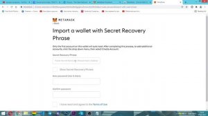 Как Восстановить METAMASK Кошелек если забыл пароль?