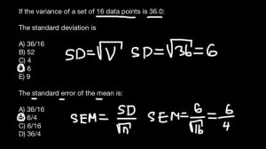 Standard Error of the Mean (SEM)