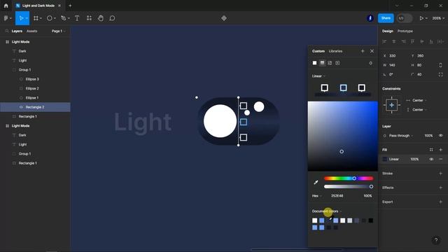 Prototyping Interactive Dark Light Mode in Figma | Easy steps Figma Toturial