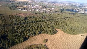 Заход и посадка в Тюмень аэропорт Рощино им. Д.И. Менделеева.