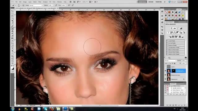 Урок фотошопа Как убрать жирный блеск на лице в Фотошоп смотреть онлайн