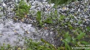 В Башкирии ГРАД/Сильный ливень с градом/