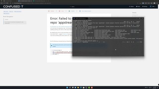 Error: Failed to download metadata for repo 'appstream' | CentOS 8 EOL смотреть онлайн