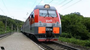 РЖД 2ЭС4К-083 с поездом №87 Адлер - Нижний Новгород