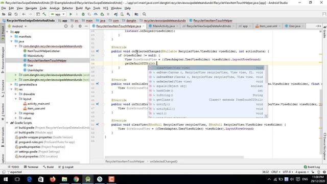 RecyclerView Swipe to Delete and Undo trong Android - [Android Lists - #21] смотреть онлайн