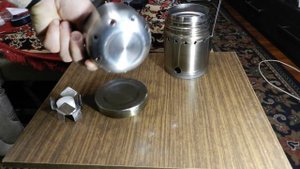 Термос 2 , работа на сухом горючем и газовой горелке.