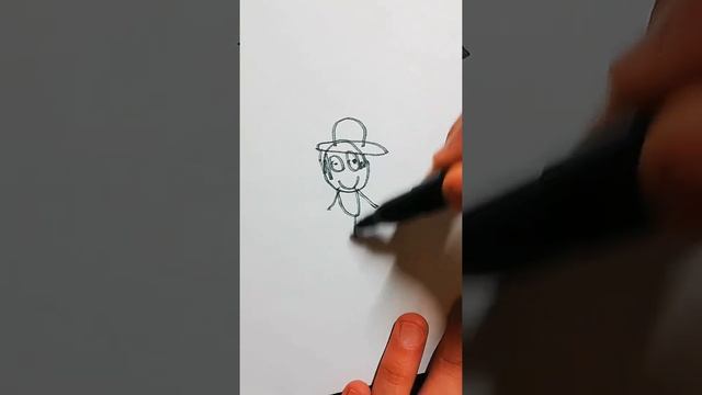 Нарисовал Луффи из аниме Ванпис смотреть онлайн